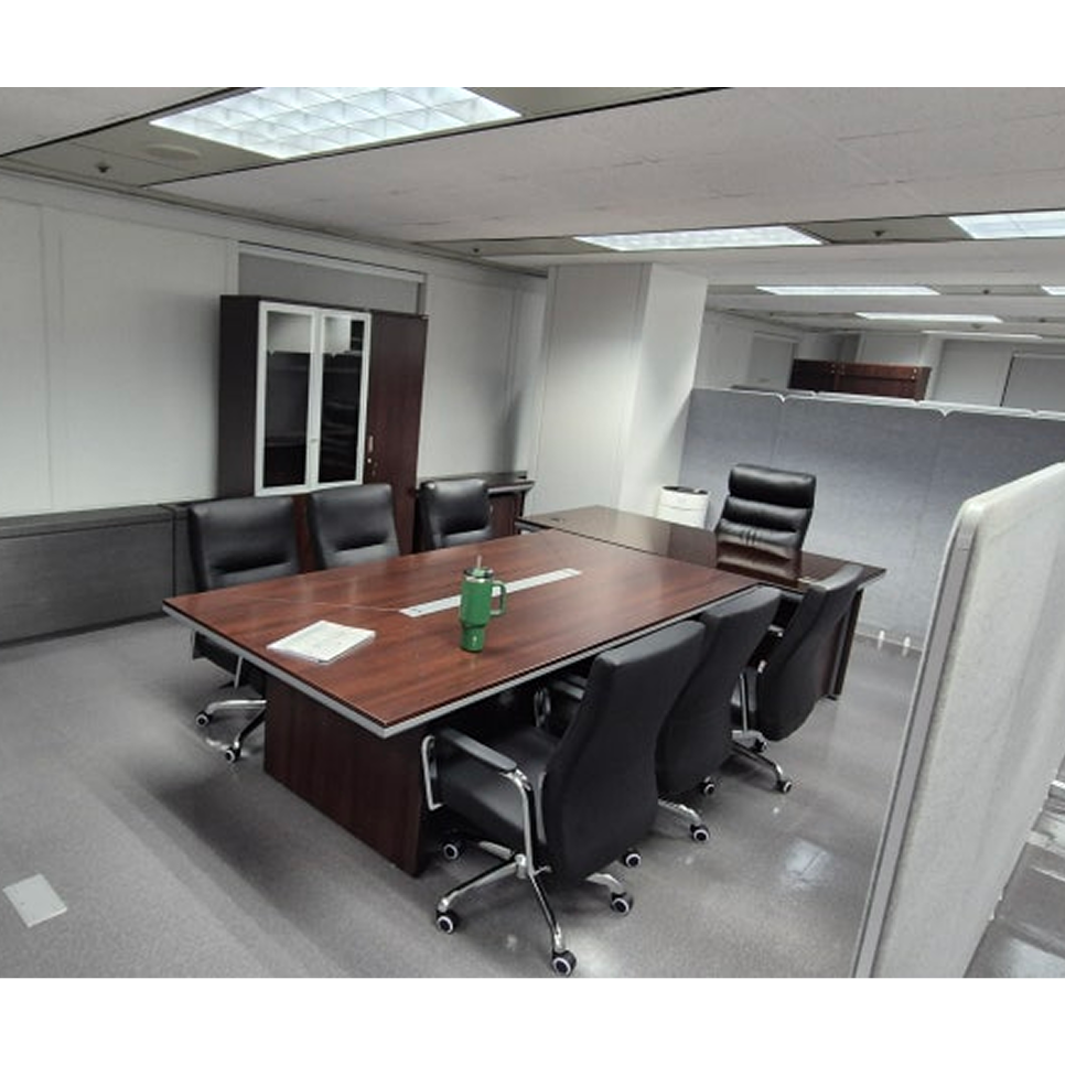 7인용 회의용 테이블 세트 / 2400×1200