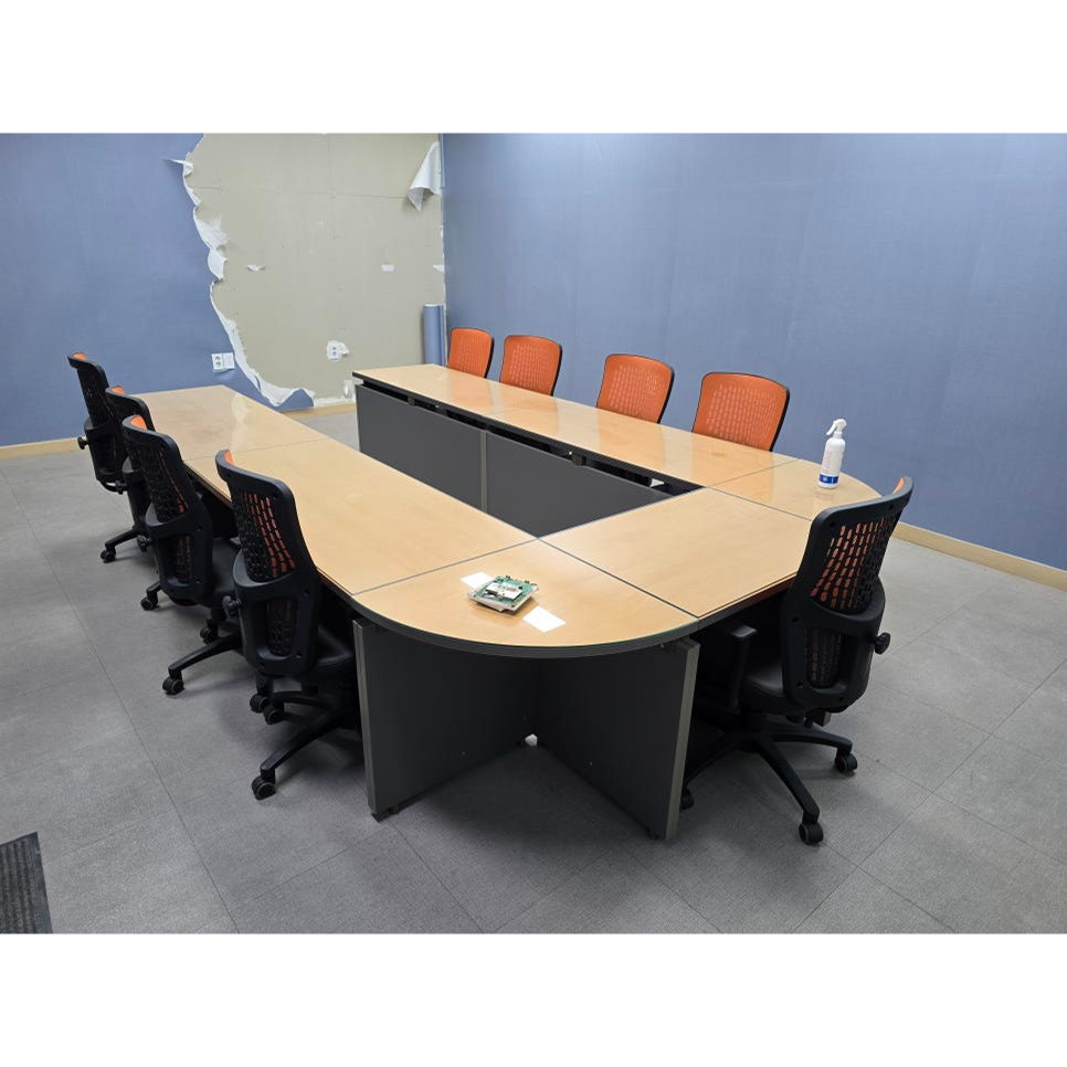 9인용 연결 회의테이블 (U자형)