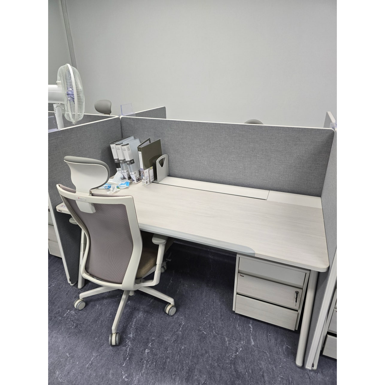 [퍼시스풀세트] 책상+의자+파티션 7인 풀세트